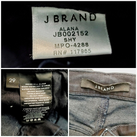 𝅺J.BRAND Alana High Skinny Jeans Size 29 - Picture 8 of 8